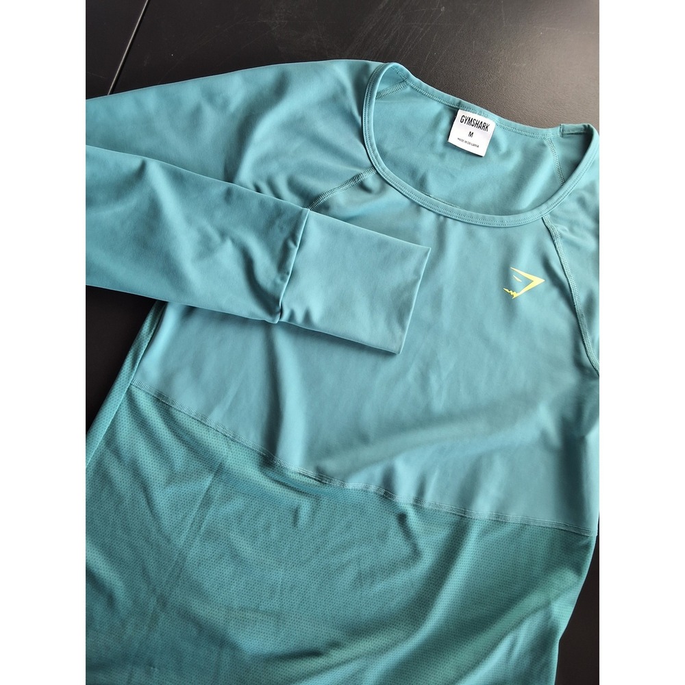 Gymshark M Pulse Long Sleeve Shirt Athletic Gym Sportswear Athleisure Gorpcore - Picture 3 of 6